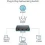 D-Link Ethernet Switch, 8 Port Gigabit Unmanaged Metal Fanless Desktop or Wall Mount Design (DGS-108) D-Link Ethernet Switch, 8 Port Gigabit Unmanaged Metal Fanless Desktop or Wall Mount Design (DGS-108)