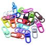 26PCS Assorted Colors Snap Hook Metal Swivel Lobster Claw Clasp for Key Ring Car Keychain Belt ID Lanyard DIY Craft Parts