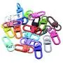 26PCS Assorted Colors Snap Hook Metal Swivel Lobster Claw Clasp for Key Ring Car Keychain Belt ID Lanyard DIY Craft Parts