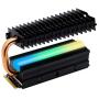 EZDIY-FAB M.2 Heatsink with Heatpipe, 5V 3-Pin ARGB SATA NVMe NGFF M.2 Heatsink SSD Cooler for 2280 M.2 SSD, with Thermal Pad (SSD Not Included)