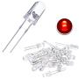 100 Pieces Clear LED Light Emitting Diodes Bulb LED Lamp, 5 mm (Red)