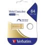 Verbatim 64GB Metal Executive USB 3.0 Flash Drive - Gold