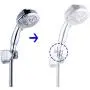 Shower Head Flow Control Valve G1/2 Brass Shut-off Valve with Metal Handle Lever Shower Head Valve Water Flow Control Valve Regulator Shut OFF Valve for Hand Shower, or Bidet Sprayer-Polished Chrome Shower Head Flow Control Valve G1/2 Brass Shut-off Valve with Metal Handle Lever Shower Head Valve Water Flow Control Valve Regulator Shut OFF Valve for Hand Shower, or Bidet Sprayer-Polished Chrome