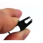 yueton 60pcs Black Metal Hook Clips Hanging Curtain Clip Hanger