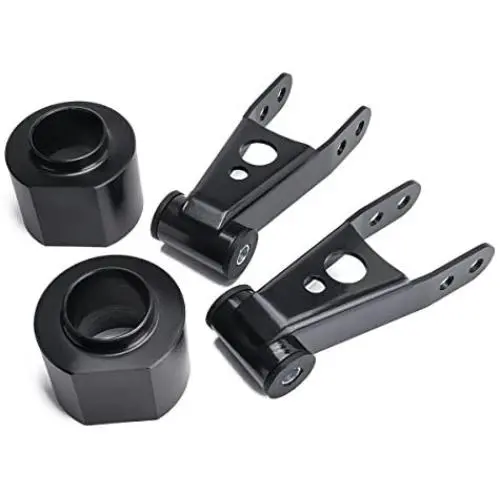 Heavy Metal Suspensions - Fits 1984-2001 Cherokee Lift Kit XJ 2 Inch Front 2 Inch Rear Non-Compression Delrin Spring Spacers and High-Strength Carbon Steel Lift Shackles Heavy Metal Suspensions - Fits 1984-2001 Cherokee Lift Kit XJ 2 Inch Front 2 Inch Rear Non-Compression Delrin Spring Spacers and High-Strength Carbon Steel Lift Shackles