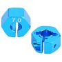 Yosoo Health Gear 4Pcs Blue 12mm Hex Adapter RC Metal Wheel Hex Hub Adapter RC Car Hex Adapter with Pins and Screws for RC Spare Upgrade Parts