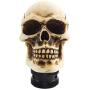 Jialuode Universal Skull Shifter Knob Car Shift Stick Handle Transmission Shifting Head Fit for SUV, Saloon car, Sedan, Truck and Van etc Bone Color