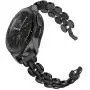 TOTOUTHS Compatible with Samsung Galaxy 42mm/Galaxy Watch 3 41mm Bands Women Bracelet Replacement for Galaxy Active 2 40mm 44mm/Gear S2 Classic/Gear Sport Metal Strap Wristband 20mm Pins (Black)