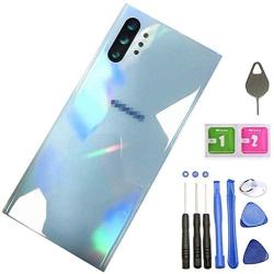 Galaxy Note 10+ Back Cover Glass Housing Door Replacement with Tape Parts for Samsung Galaxy Note10+ Plus Note 10+ SM-N9750/DS +Tool + Eject Pin (Cloud Blue)