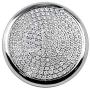 MAXDOOL Bling Accessories Metal Modified Center Console Multimedia Control Button Knob Trims Cover Emblems Stickers for Mercedes Benz A B E GLK GLA CLA GLE ML GL Class (47mm Knob Bling)