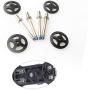 Parts & Accessories Replacement Metal Shaft + Fixed Wheel Kit for Parrot Bebop 2 Drone AN88 - (Color: Black)