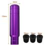 Lunsom Aluminum Weighted Shifter Knob Long Stick Gear Lever Shift Stick Head Metal 5inch Shifting Handle Fit Most Manual Auto Transmission Car (Purple)