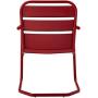 Crosley Furniture CO1030-RE Brighton Retro Metal Chair, Set of 2, Red