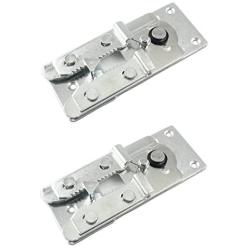 Two (2) Metal Couch / Sofa Snap Style Sectional Connector with Screws