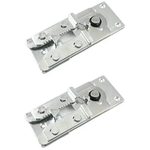 Two (2) Metal Couch / Sofa Snap Style Sectional Connector with Screws