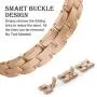 V-MORO Jewelry Bangle Compatible with Galaxy Watch 42mm Bands/Active 44mm 40mm/Samsung Galaxy Watch3 41mm Band Rose Gold Women 20mm Bling Metal Stainless Steel Replacement for Samsung Galaxy Watch 42mm R810 Rose Gold