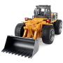 Huina 2.4Ghz Radio Control Bulldozer Construction Vehicle Alloy 6 Channel 4 Wheel Loader Remote Control Simulation Truck