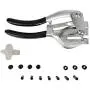 ARES 10005 - Metal Hole Punch Set - 3/32-Inch to 9/32-Inch Punches and Dies Included - For Aluminum, Brass, and Steel Sheet Metal and More