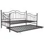 DHP Tokyo Daybed and Trundle with Metal Frame, Twin Over Twin Size, Brushed Bronze