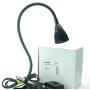 QUANS 5W Clip on Clamp Gooseneck COB LED Desk Table Light lamp Cool White 19inch Neck Black