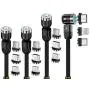 Magnetic USB Charging Cable Krsende 3in1 360°Rotation Nylon Braided Cord Compatible with Mirco USB Type C Smartphone and iProduct Device-No Date Sync(4Pack/Black)