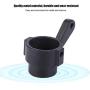 Tbest RC Steering Cup, Black Metal Upgrade Parts Steering Hub Carrier Fit for MN-35 MN-66 Q62 Q65 RC Car