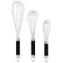 DRAGONN Set of 3 Stainless Steel Silicone handles. Milk & Egg Beater Balloon Metal Blending, Beating and Stirring. Whisk DRAGONN Set of 3 Stainless Steel Silicone handles. Milk & Egg Beater Balloon Metal Blending, Beating and Stirring. Whisk