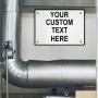 Aluminum Weatherproof Metal Sign Multiple Sizes Custom Personalized Text Here White Black Traffic Regulation Horizontal Street Signs 10x7Inches