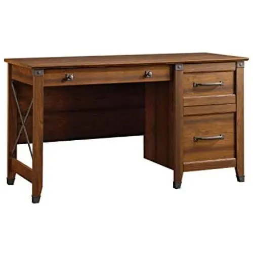 Sauder Carson Forge Desk, Washington Cherry finish Sauder Carson Forge Desk, Washington Cherry finish