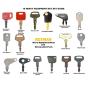 Keyman 16 Heavy Equipment Construction Ignition Key Blank Set Custom Cut to fit Your Equipment 16 Key Blanks