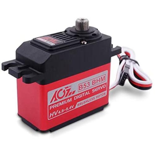 AGFrc High-Speed Brushless Steering RC-Servo-Motor - 0.055s Digital Servo with Metal Gear for 1/10 RC Car Boat Crawler(B53BHM)