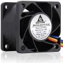 GDSTIME 40mm PWM Fan 4-Pin 12V 40x40x28mm Dual Ball Bearing High Speed Brushless DC Cooling Fans