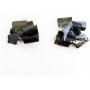 Apollo Hardware 7/8 Inch Shelf Clips/Split Sleeves, Black, 2 Pack / 8 Pair (7/8'' & 22.2mm Diameter Post Size)
