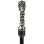 Design Toscano Dragons Thorne Drakkar Dragon Gothic Walking Stick, 38 Inch, Polyresin Handle and Metal Cane, Silver Chrome