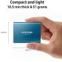 SAMSUNG T5 Portable SSD 2TB - Up to 540MB/s - USB 3.1 External Solid State Drive, Black (MU-PA2T0B/AM)