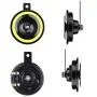 130DB Car Horn 12V Motorcycle Horn Universal Super Loud High Tone and Low Tone Metal Disc Horn Kit with Bracket Waterproof Twin Horn for Car Truck Boat (Yellow) 130DB Car Horn 12V Motorcycle Horn Universal Super Loud High Tone and Low Tone Metal Disc Horn Kit with Bracket Waterproof Twin Horn for Car Truck Boat (Yellow)