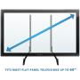 Mount-It! Universal TV Stand Base Replacement, Table top Pedestal Mount Fits 32 37 40 42 47 50 55 60 inch LCD LED Plasma TVs, 110 Lb Capacity