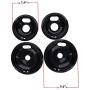 Kitchen Basics 101 Porcelain Drip Pan Set Replacement for Whirlpool W10288051 : 2 ea 6” 93169204b and 8'' 93169205b
