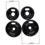 Kitchen Basics 101 Porcelain Drip Pan Set Replacement for Whirlpool W10288051 : 2 ea 6” 93169204b and 8'' 93169205b Kitchen Basics 101 Porcelain Drip Pan Set Replacement for Whirlpool W10288051 : 2 ea 6” 93169204b and 8'' 93169205b
