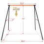 ZENY Kids Outdoor A Frame Swing Set Heavy Duty Swing Frame Stand for Swings Hammocks