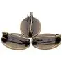 Mystart 10 Pieces Antique Bronze Oval Brooch Safety Pin Backs Bases for DIY Hairpins Brooches