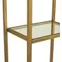 Crosley Furniture Aimee Narrow Etagere Bookcase - Gold and Glass Crosley Furniture Aimee Narrow Etagere Bookcase - Gold and Glass