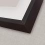 HAUSCHEN 32x40 inch Black Framed LED Lighted Bathroom Wall Mounted Mirror with High Lumen+CRI 95 Adjustable Color Temperature+Anti-Fog Separately+Dimmer Function+IP44 Waterproof+Vertical & Horizontal