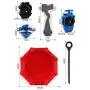 Bey Battle Blade Gyro Metal Fusion Evolution Sparking Attack Set with 4D Launcher Grip and Stadium Battle Set Bey Battle Blade Gyro Metal Fusion Evolution Sparking Attack Set with 4D Launcher Grip and Stadium Battle Set