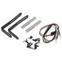 RCAIDONG 1/10 Front Bumper Bull Bar with LED Headlights Winch Mount Seat for TRAXXAS TRX-4 TRX4 AXIAL SCX10 RC Rock Crawler