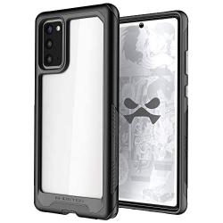 Ghostek Atomic Slim Phone Case for Galaxy Note20 Ultra Clear Protective Metal Bumper Heavy Duty Rugged Shockproof Wireless Charging Compatible Cover 2020 Galaxy Note 20 Ultra 5G (6.9 Inch) - (Black)