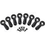 Shappy 100 Pieces Frame Picture Turn Button and 100 Pieces Screws for Hanging Pictures, Black