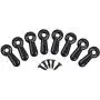 Shappy 100 Pieces Frame Picture Turn Button and 100 Pieces Screws for Hanging Pictures, Black