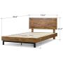 Zinus Tricia Platform Bed, King, Brown Zinus Tricia Platform Bed, King, Brown