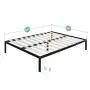 Zinus Mia Modern Studio 14 Inch Platform 1500 Metal Bed Frame / Mattress Foundation / No Box Spring Needed / Wooden Slat Support / Good Design Award Winner / Black, Queen Zinus Mia Modern Studio 14 Inch Platform 1500 Metal Bed Frame / Mattress Foundation / No Box Spring Needed / Wooden Slat Support / Good Design Award Winner / Black, Queen
